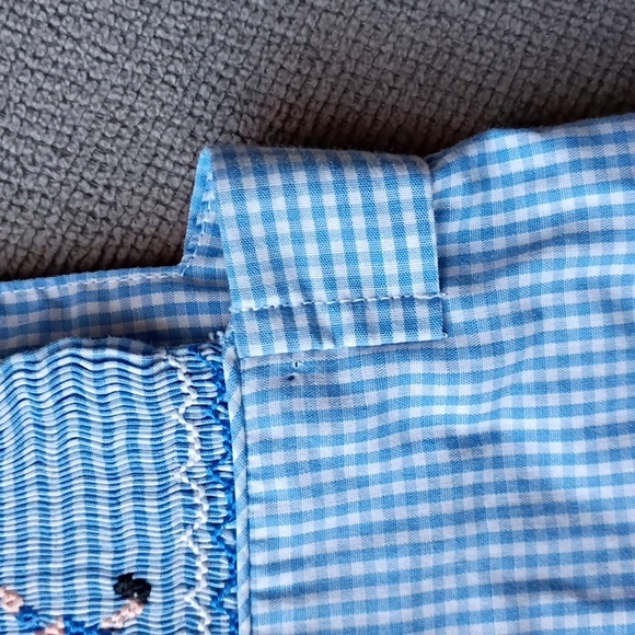 Amanda Remembered Smocked Humpty Dumpty Overall Suit - Picture 5 of 5